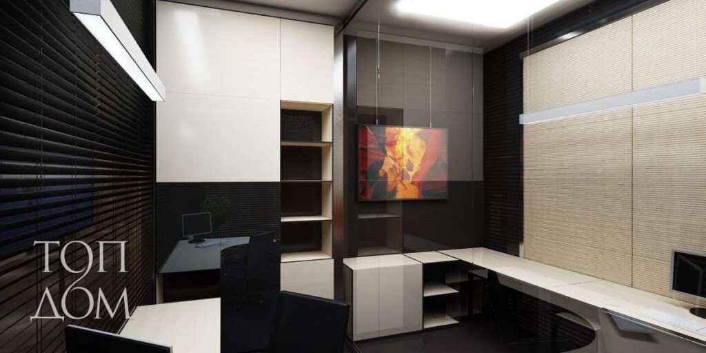 Фото 58 — Яркий и стильный дизайн рабочего кабинета