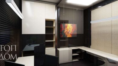 Photo of Яркий и стильный дизайн рабочего кабинета