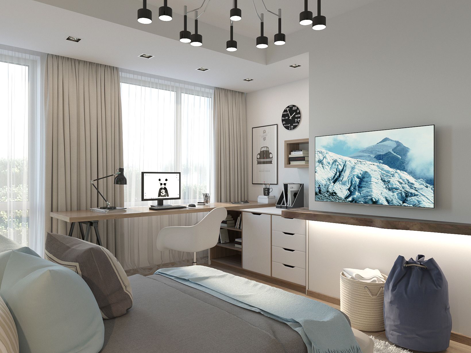 Фото 45 — Дизайн спальни с учетом психологии цвета