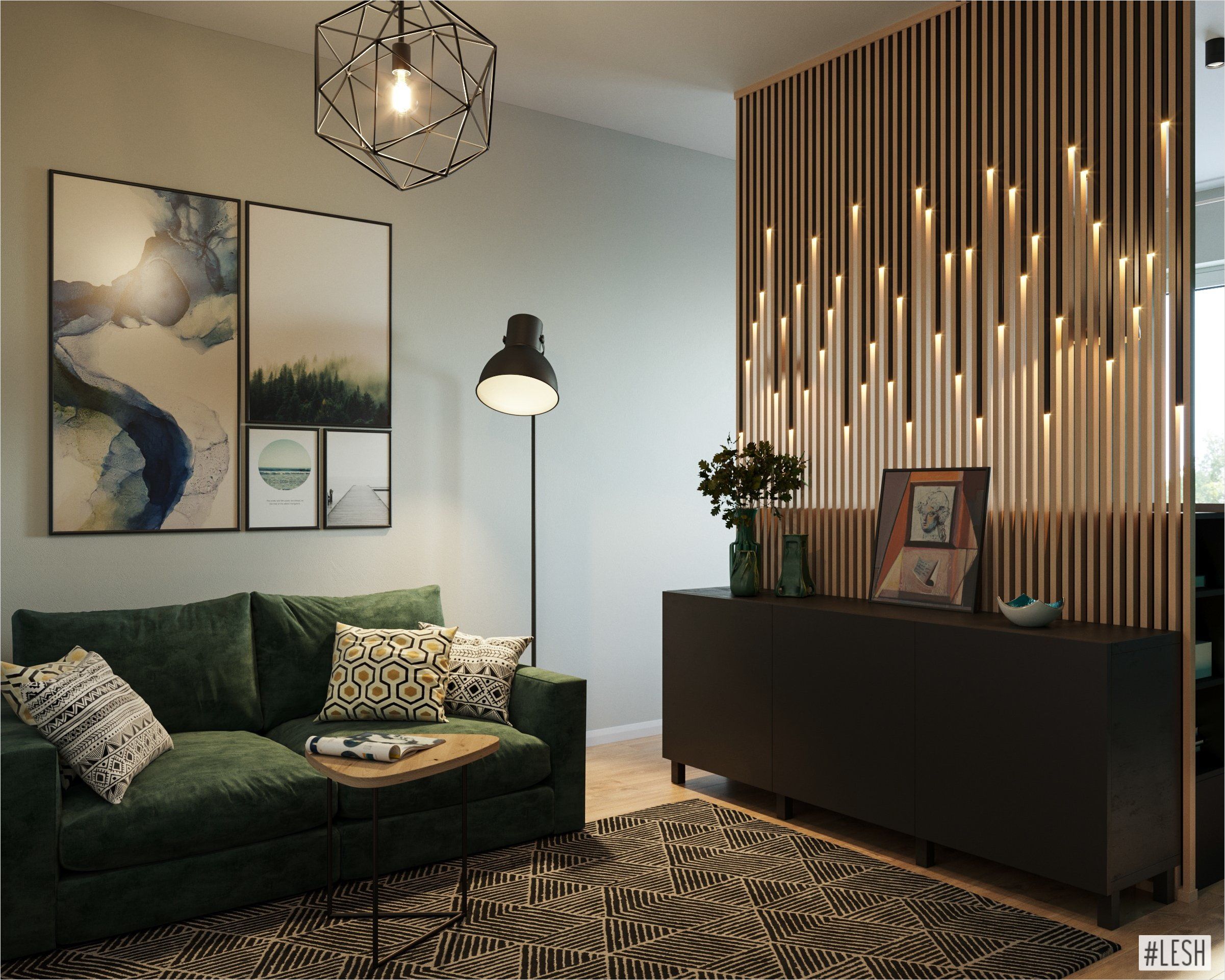 Фото 26 — Обновление гостиной с помощью декоративных элементов