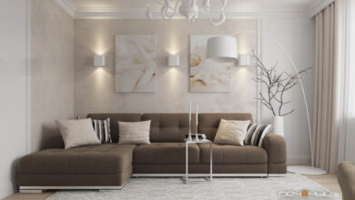 Photo of Дизайн гостиной с использованием ярких акцентов