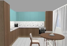 Photo of Современная кухня с техникой встроенной в мебель