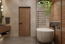 Photo of Спокойный дизайн ванной комнаты с натуральными материалами